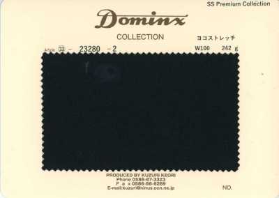 23280-2 Collection de pantalons standard, extensible horizontalement, 100 % laine, collection premium DOMINX, noir