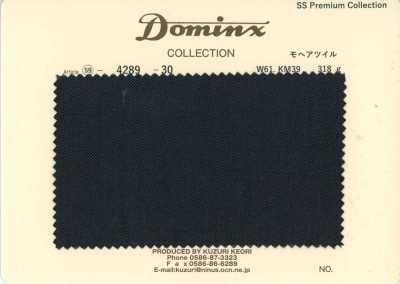 4289-2 Sergé mohair classique en mohair de chevreau DOMINX (Dominx) Collection Premium bleu marine