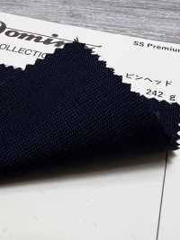 23072-4 Collection Premium DOMINX En Mohair De Chevreau à Motif Tête D’épingle Standard, Bleu Marine[Textile] Tissu En Laine Kuzuri (DOMINX) Images supplémentaires