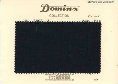 23072-7 Mohair kid classique à micro-pois DOMINX Collection Premium Charbon