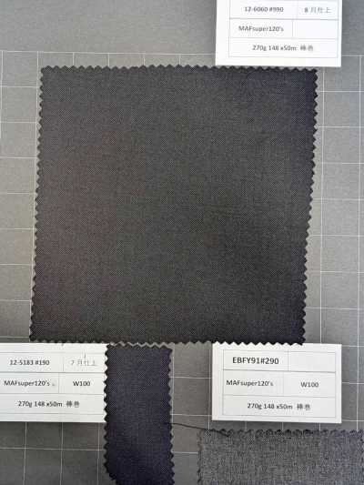 40B800-990 [Stock limité] Nikke Textile tissu MAFsuper120's Noir