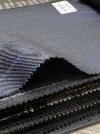 69580-38 26AW HERDREX [Silk & Wool] Soie Et Laine à Rayures Ombrées Bleu Marine[Textile] Kunishima Co., Ltd. Images supplémentaires