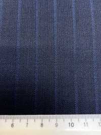 69580-38 26AW HERDREX [Silk & Wool] Soie Et Laine à Rayures Ombrées Bleu Marine[Textile] Kunishima Co., Ltd. Images supplémentaires