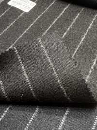 69582-13 26AW HERDREX [Flanelle Tasmanienne] Soie Et Laine à Rayures Noires[Textile] Kunishima Co., Ltd. Sous-photo