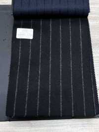 69582-13 26AW HERDREX [Flanelle Tasmanienne] Soie Et Laine à Rayures Noires[Textile] Kunishima Co., Ltd. Sous-photo