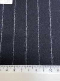 69582-20 26AW HERDREX [Flanelle Tasmanienne] Soie Et Laine à Rayures Bleu Marine[Textile] Kunishima Co., Ltd. Sous-photo