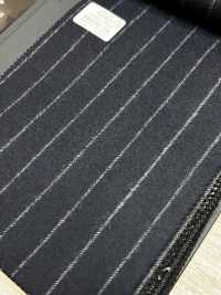 69582-34 26AW HERDREX [Tasmanian Flannel] Soie Et Laine à Rayures Bleu Marine[Textile] Kunishima Co., Ltd. Sous-photo