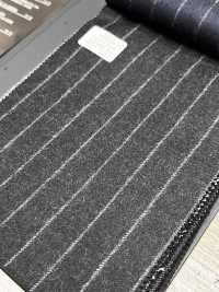 69582-41 26AW HERDREX [Flanelle Tasmanienne] Rayures Charbon En Soie Et Laine[Textile] Kunishima Co., Ltd. Sous-photo