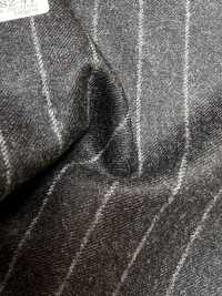 69582-41 26AW HERDREX [Flanelle Tasmanienne] Rayures Charbon En Soie Et Laine[Textile] Kunishima Co., Ltd. Sous-photo