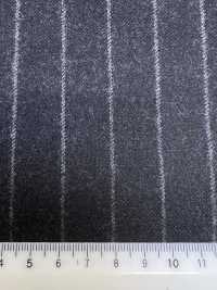 69582-41 26AW HERDREX [Flanelle Tasmanienne] Rayures Charbon En Soie Et Laine[Textile] Kunishima Co., Ltd. Sous-photo