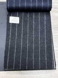 69582-41 26AW HERDREX [Flanelle Tasmanienne] Rayures Charbon En Soie Et Laine[Textile] Kunishima Co., Ltd. Sous-photo