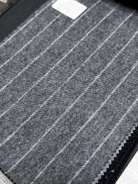 69582-55 26AW HERDREX [Flanelle Tasmanienne] Soie Et Laine à Rayures Grises[Textile] Kunishima Co., Ltd. Sous-photo