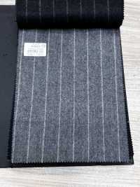 69582-55 26AW HERDREX [Flanelle Tasmanienne] Soie Et Laine à Rayures Grises[Textile] Kunishima Co., Ltd. Sous-photo