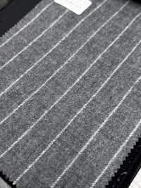 69582-69 26AW HERDREX [Flanelle Tasmanienne] Soie Et Laine à Rayures Gris Clair[Textile] Kunishima Co., Ltd. Sous-photo