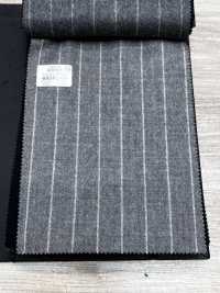 69582-69 26AW HERDREX [Flanelle Tasmanienne] Soie Et Laine à Rayures Gris Clair[Textile] Kunishima Co., Ltd. Sous-photo