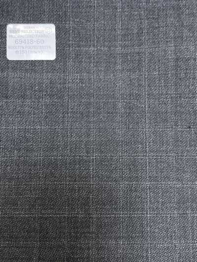 69418-60 26AW BESTSELECTION [TISSU MODERNISÉ] Tissu modernisé à carreaux gris moyen