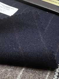 56CN5201 CANONICO (Canonico) flanelle de laine originale à rayure bleu marine foncé/rouge[Textile] CANONIQUE Images supplémentaires