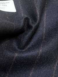 56CN5201 CANONICO (Canonico) flanelle de laine originale à rayure bleu marine foncé/rouge[Textile] CANONIQUE Images supplémentaires