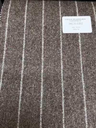 56CN5202 CANONICO FLANELLE LAINIÈRE ORIGINALE rayée marron/beige