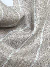 56CN5203 CANONICO ORIGINAL Flanelle de laine rayure beige/blanc cassé[Textile] CANONIQUE Images supplémentaires