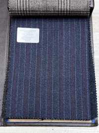 56CN5229 CANONICO 21 MOULINE SAXONY Rayure bleu marine/rouge[Textile] CANONIQUE Images supplémentaires
