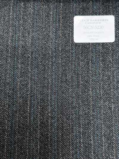56CN5230 CANONICO 21 mouliné saxony Rayure gris/turquoise