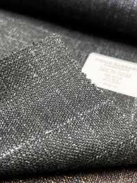 56CN5232 CANONICO Drap de costume fantaisie en laine, soie et lin Vert/Écru à carreaux fenêtre[Textile] CANONIQUE Images supplémentaires