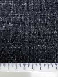 56CN5232 CANONICO Drap de costume fantaisie en laine, soie et lin Vert/Écru à carreaux fenêtre[Textile] CANONIQUE Images supplémentaires