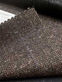 56CN5233 CANONICO LAINE SOIE & LIN TISSU TAILLEUR FANTAISIE Marron/Bleu à carreaux fenêtre[Textile] CANONIQUE Images supplémentaires