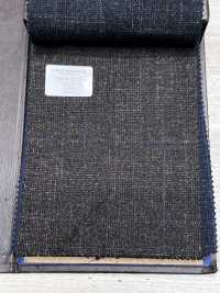 56CN5233 CANONICO LAINE SOIE & LIN TISSU TAILLEUR FANTAISIE Marron/Bleu à carreaux fenêtre[Textile] CANONIQUE Images supplémentaires