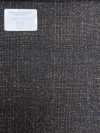 56CN5233 CANONICO LAINE SOIE & LIN TISSU TAILLEUR FANTAISIE Marron/Bleu à carreaux fenêtre