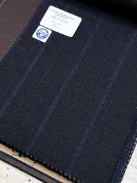 56CN5234 CANONICO RWS Sergé peigné traditionnel 21 Rayure bleu marine foncé[Textile] CANONIQUE Images supplémentaires