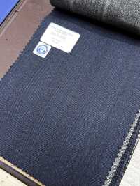 56CN5236 CANONICO (Canonico) RWS sergé peigné traditionnel 21 à rayure ombre bleu marine[Textile] CANONIQUE Images supplémentaires