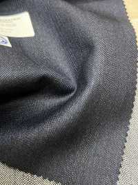 56CN5236 CANONICO (Canonico) RWS sergé peigné traditionnel 21 à rayure ombre bleu marine[Textile] CANONIQUE Images supplémentaires