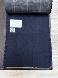 56CN5236 CANONICO (Canonico) RWS sergé peigné traditionnel 21 à rayure ombre bleu marine[Textile] CANONIQUE Images supplémentaires