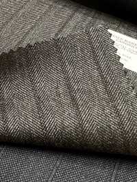 56CN5239 CANONICO RWS Laine peignée traditionnelle 21 à rayures grises/brunes[Textile] CANONIQUE Images supplémentaires