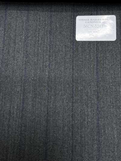 56CN5243 CANONICO (Canonico) sergé traditionnel 21 Rayure verte/bleu marine