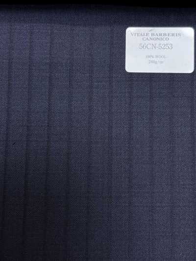 56CN5253 CANONICO PRUNELLE rayure ombrée bleu marine foncé
