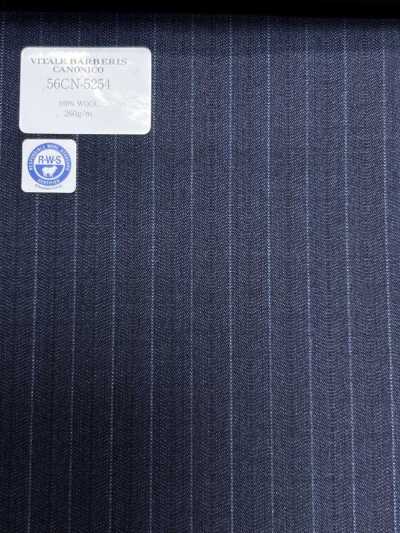 56CN5254 CANONICO RWS 21 PRUNELLE rayure bleu marine