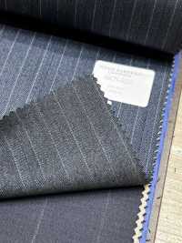 56CN5255 CANONICO RWS 21 PRUNELLE Rayure bleu marine[Textile] CANONIQUE Images supplémentaires