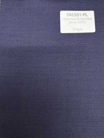 SR6501-PL Standard fabriqué au Japon Premium Super 120's fil simple stretch Solaro violet uni irisé