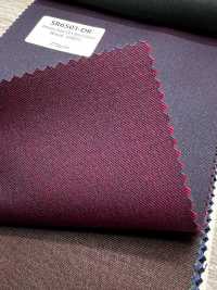 SR6501-DR Standard japonais de qualité supérieure Super120's en fil simple extensible Solaro rouge foncé sans [Textile] HOSOI SYOJI Images supplémentaires