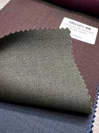 SR6501-BR Standard japonais haut de gamme Super120's stretch Solaro brun à fil unique sans motif irisé[Textile] HOSOI SYOJI Images supplémentaires