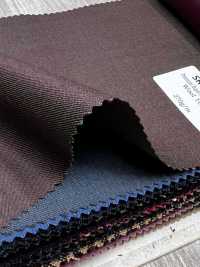 SR6501-BR Standard japonais haut de gamme Super120's stretch Solaro brun à fil unique sans motif irisé[Textile] HOSOI SYOJI Images supplémentaires
