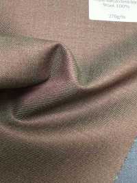 SR6501-BR Standard japonais haut de gamme Super120's stretch Solaro brun à fil unique sans motif irisé[Textile] HOSOI SYOJI Images supplémentaires