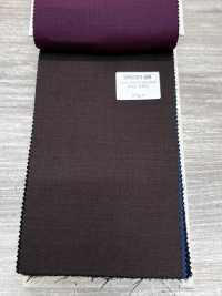 SR6501-BR Standard japonais haut de gamme Super120's stretch Solaro brun à fil unique sans motif irisé[Textile] HOSOI SYOJI Images supplémentaires