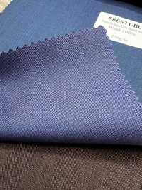 SR6511-BL Standard haut de gamme fabriqué au Japon Super 120’s fil simple stretch Solaro bleu uni irisé[Textile] HOSOI SYOJI Images supplémentaires