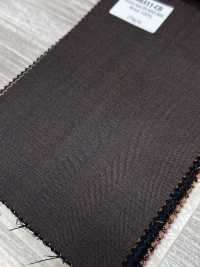 SR6511-CB Premium standard fabriqué au Japon Super 120's en fil simple stretch Solaro velours côtelé brun char[Textile] HOSOI SYOJI Images supplémentaires
