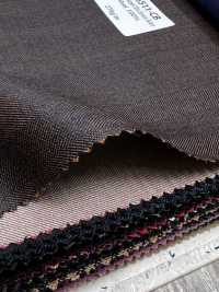 SR6511-CB Premium standard fabriqué au Japon Super 120's en fil simple stretch Solaro velours côtelé brun char[Textile] HOSOI SYOJI Images supplémentaires
