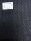 LA6511-BK Rayure noire en soie lamée et laine stretch fabriquée au Japon